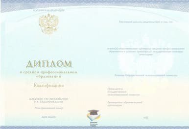 Диплом Налогового колледжа СпецБланк 2014-2020 годов